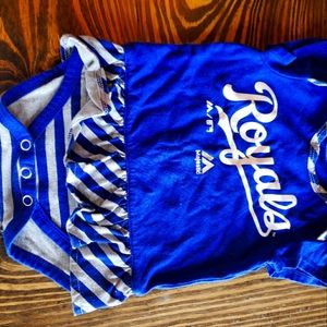 Kansas City Royals Girls onsie 0/3mo